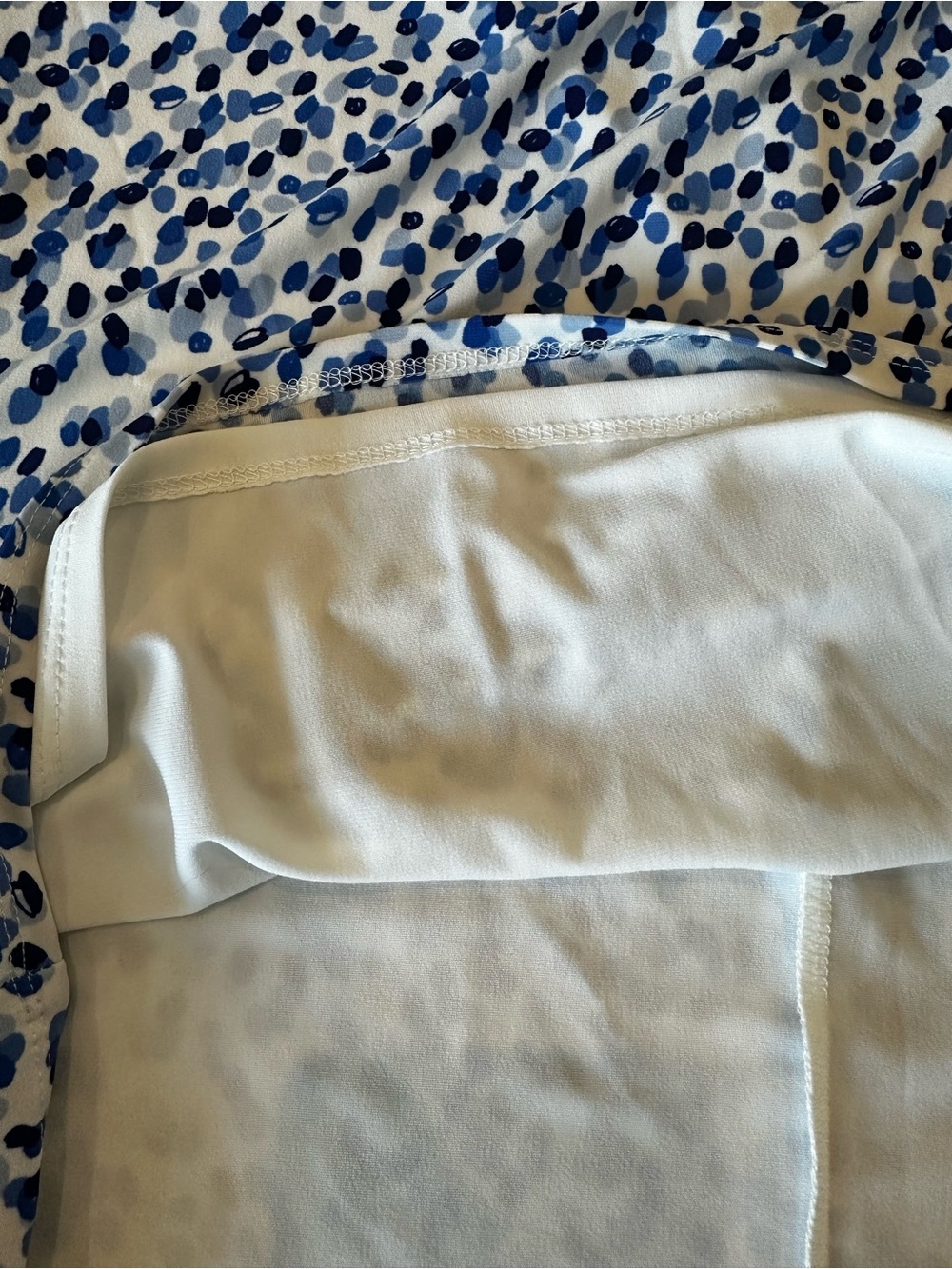 Ralph Lauren White Dress with Blue Dot Print - Picture 8 of 8